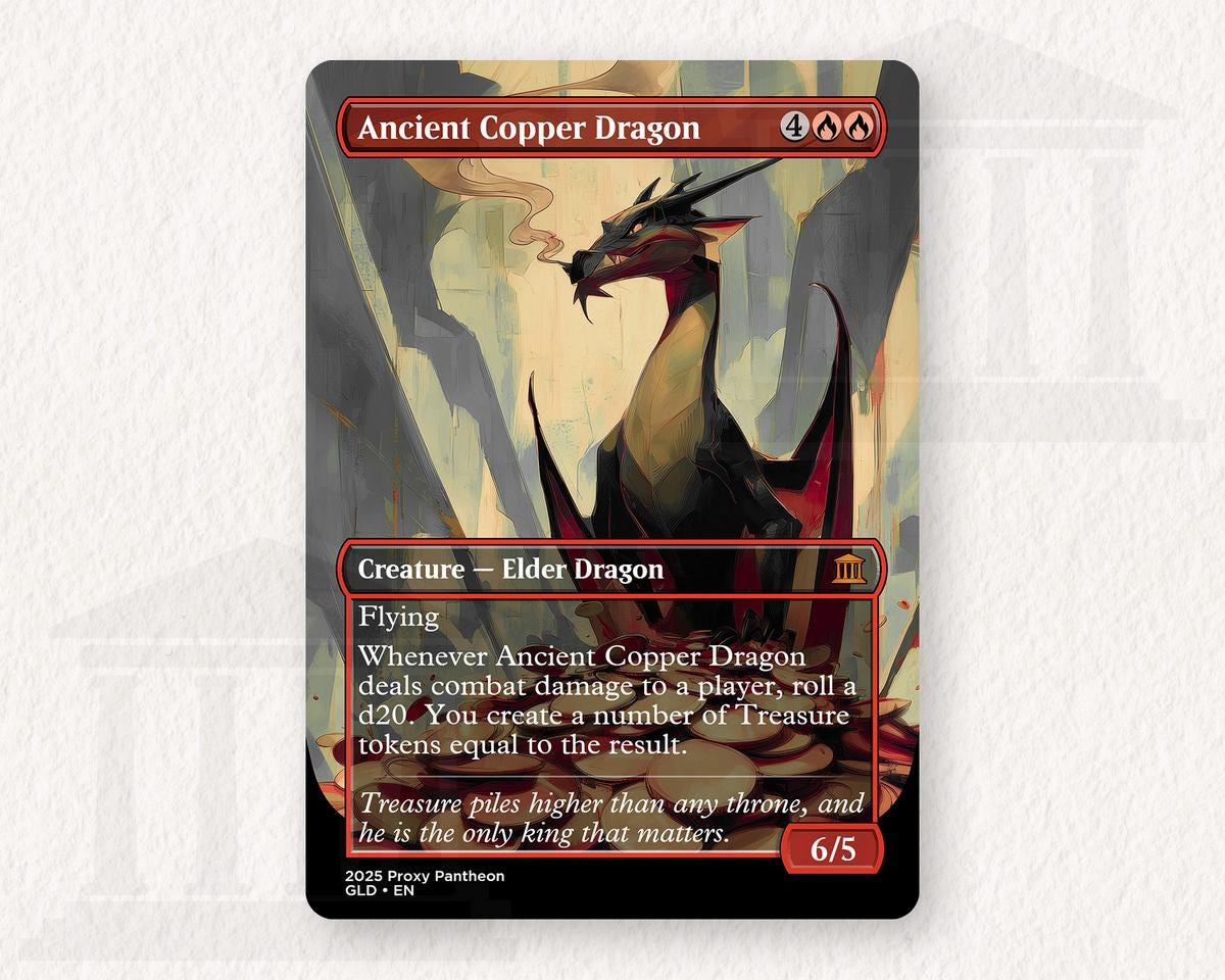 ancient copper dragon mtg card nicol Serenity:Regular - Signed (no doodle) roll a d20 Restock at Walmart :