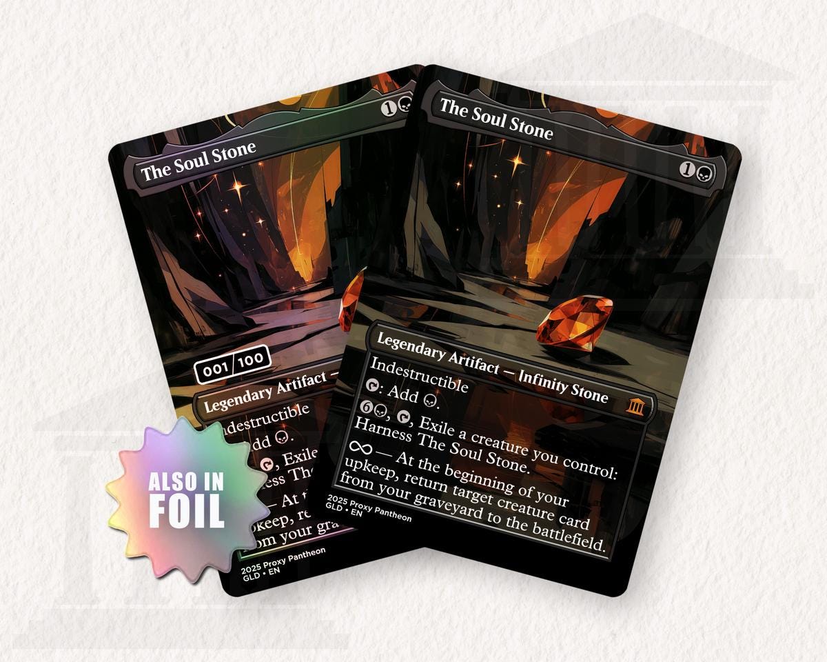 The Soul Stone | Serialized Foil Proxy Card
