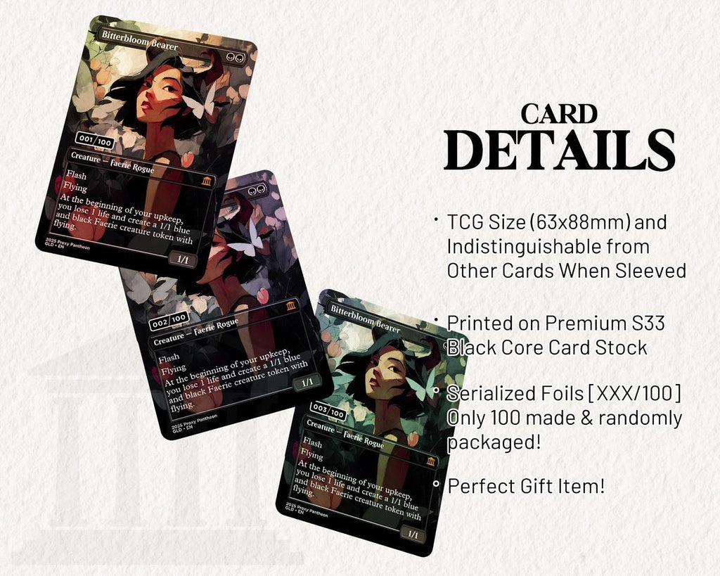 Bitterbloom | Serialized Foil Proxy Card
