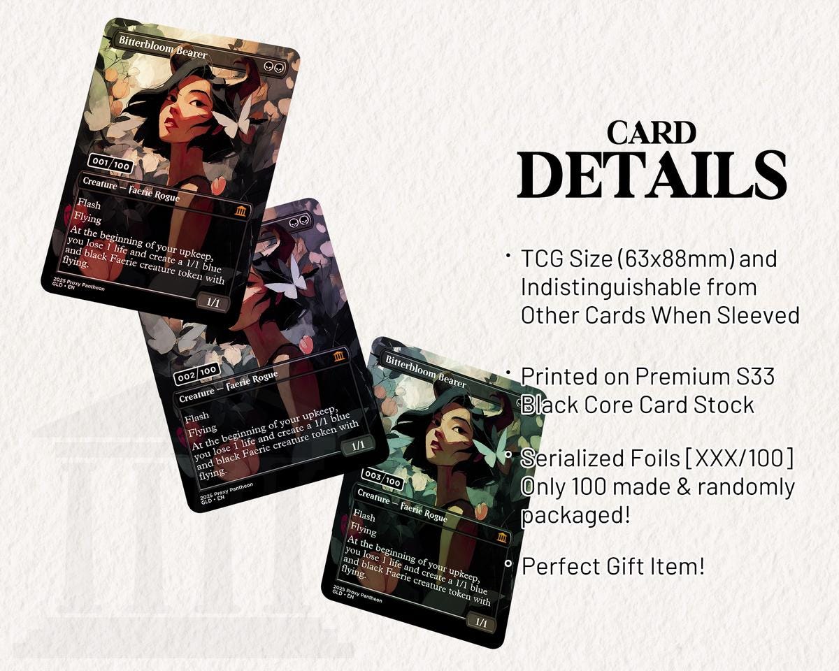 Bitterbloom | Serialized Foil Proxy Card