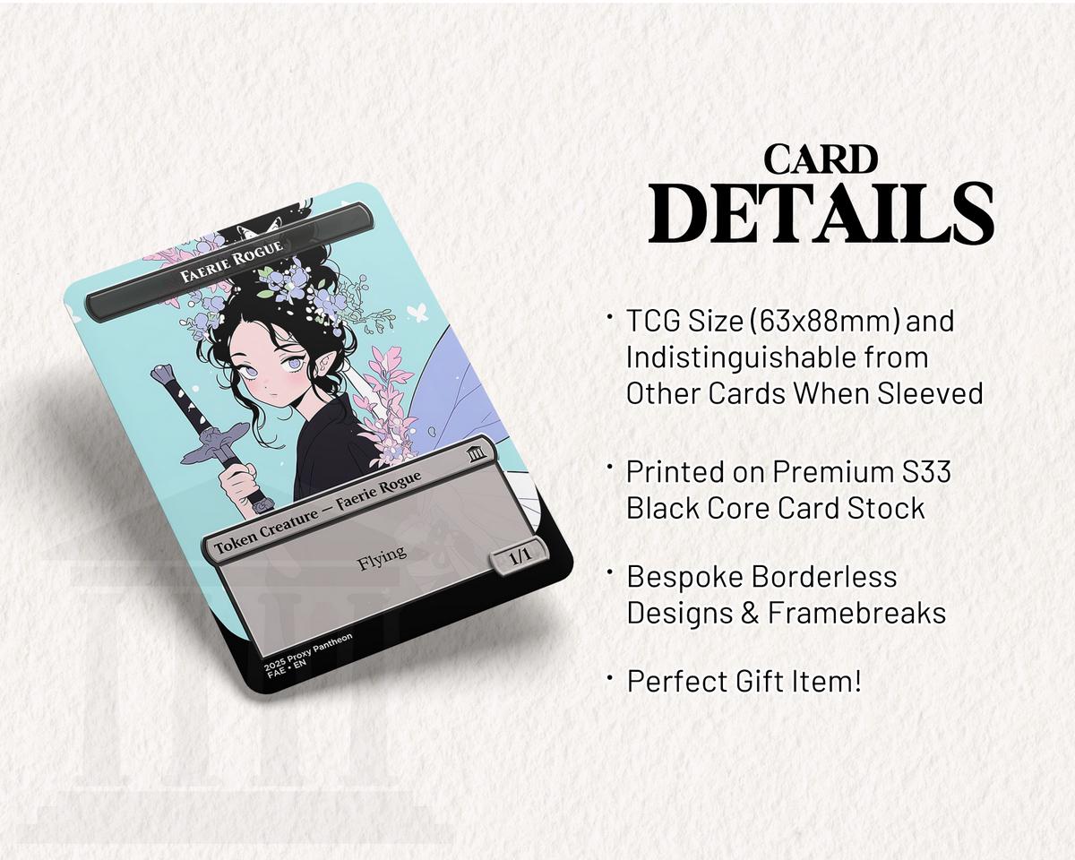 Faerie Rogue (1/1) Token (v2) | Proxy Card (Standing)