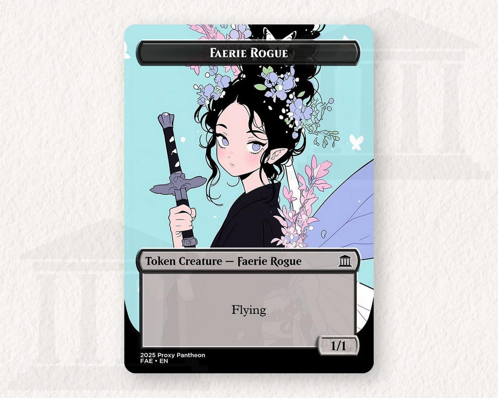 Faerie Rogue (1/1) Token (v2) | Proxy Card (Standing)
