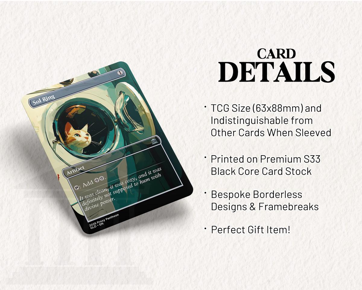 Sol Ring (Cat Laundry) | Proxy Card