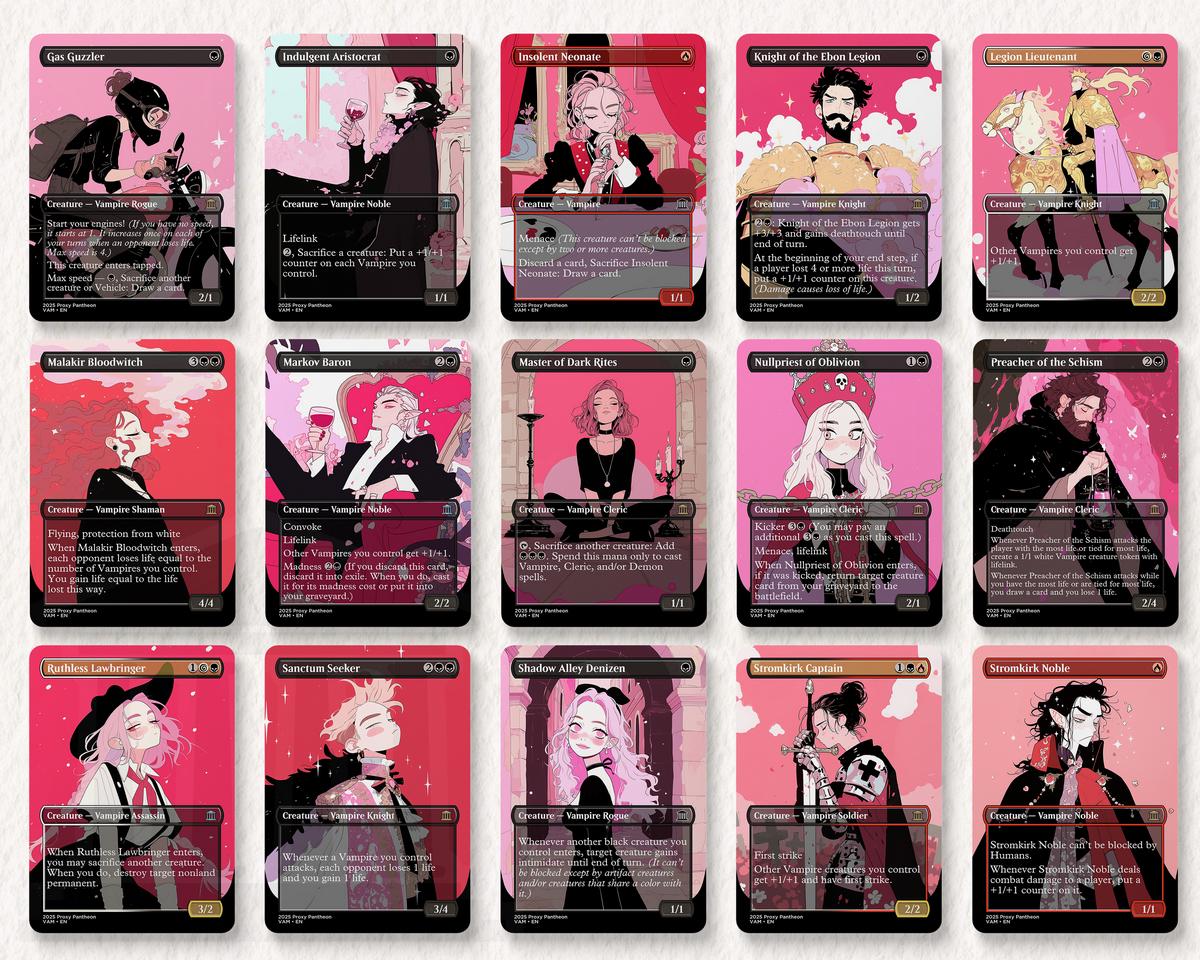 Vampire Typal Commander Proxy Deck | Edgar Markov