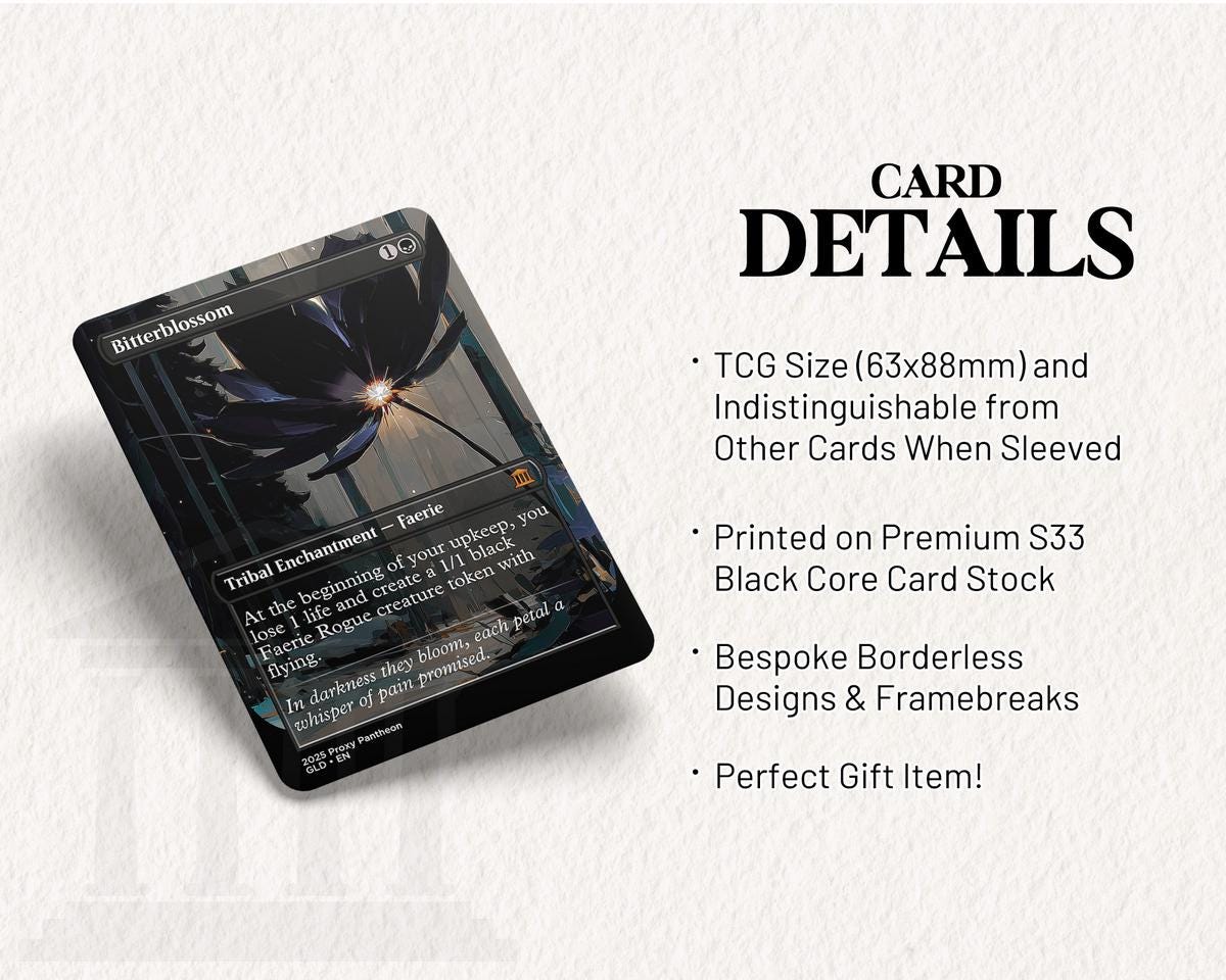 Bitterblossom | Proxy Card (Flower)