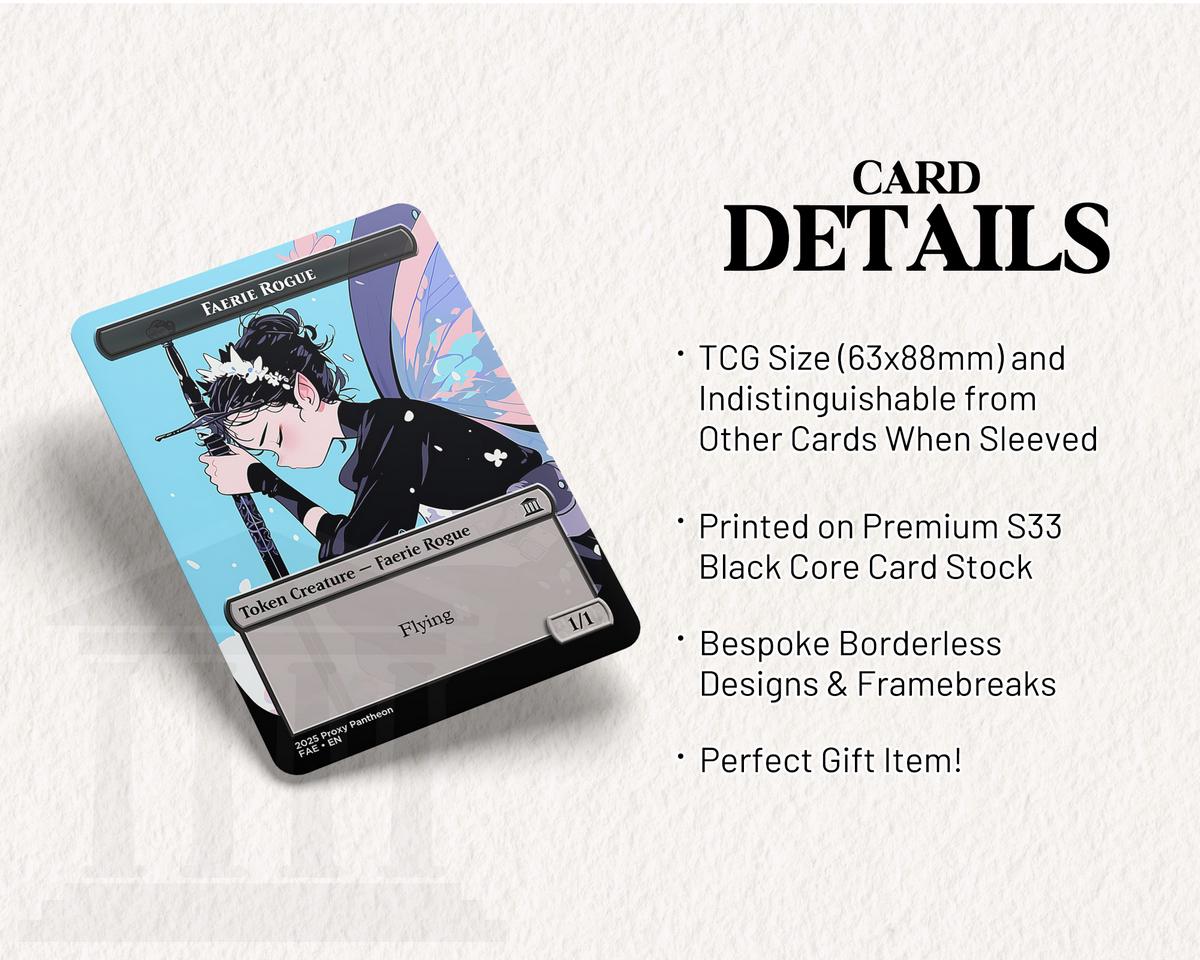 Faerie Rogue (1/1) Token (v1) | Proxy Card (Kneeling)