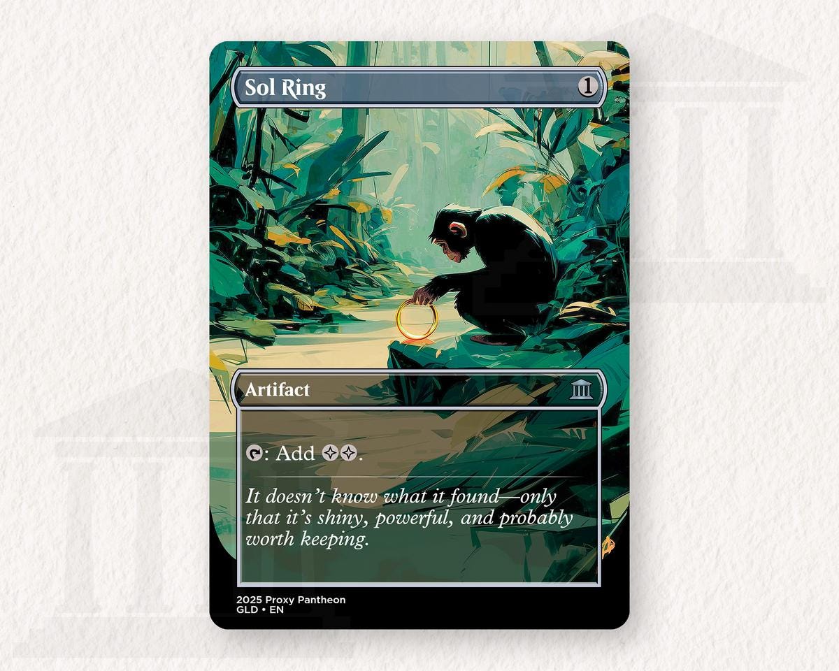 Sol Ring (Monkey) | Proxy Card