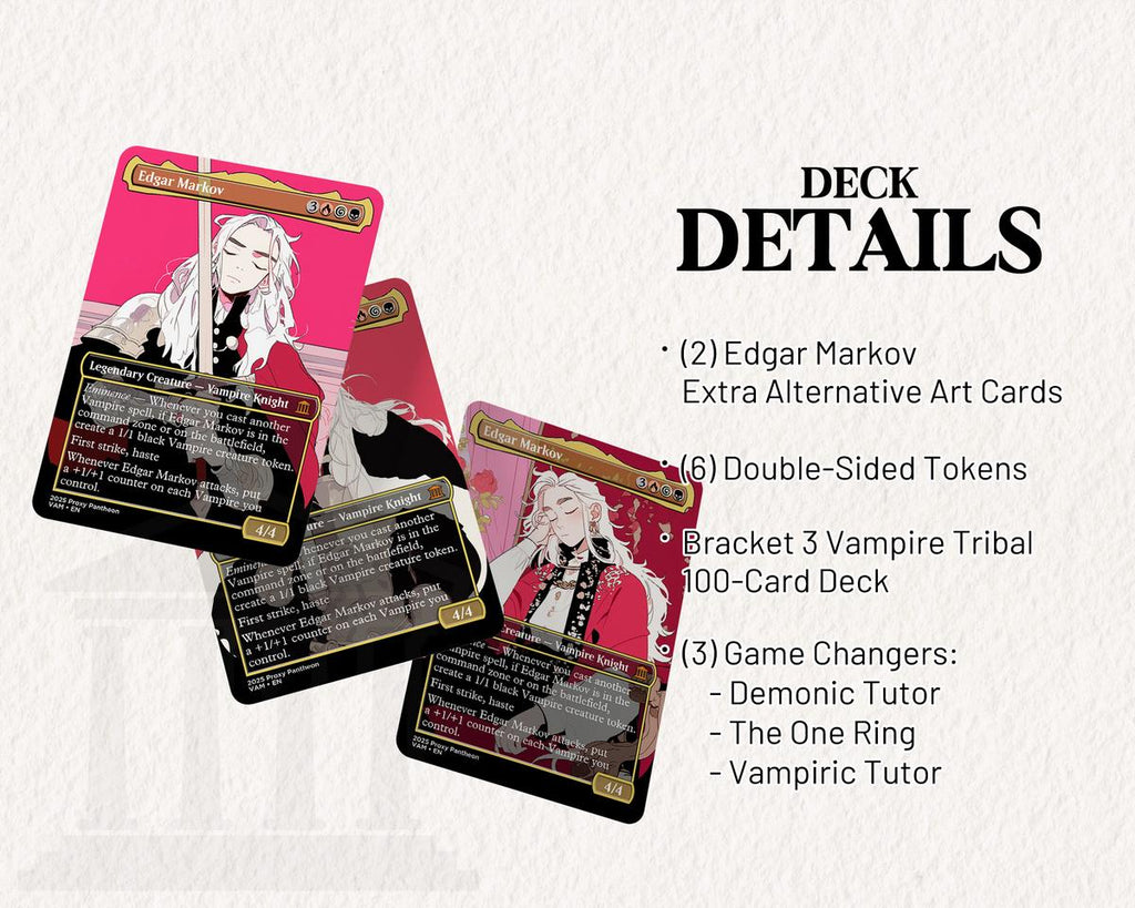 Vampire Typal Commander Proxy Deck