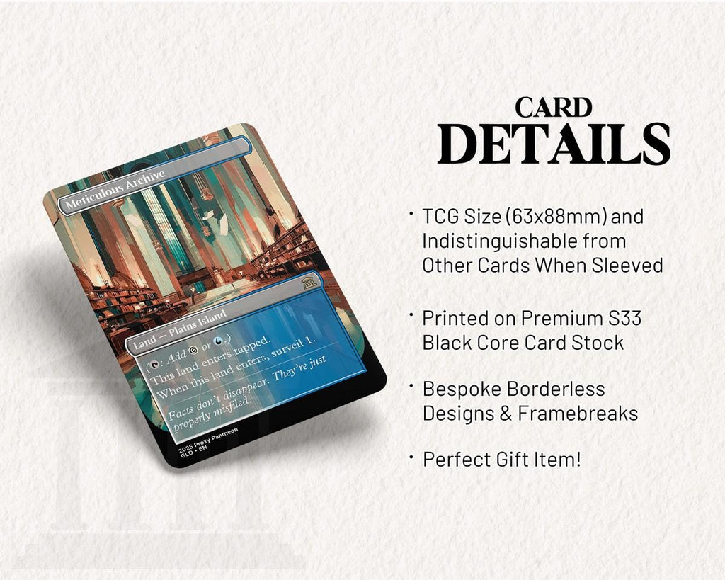 Meticulous Archive | Proxy Card | Surveil Land