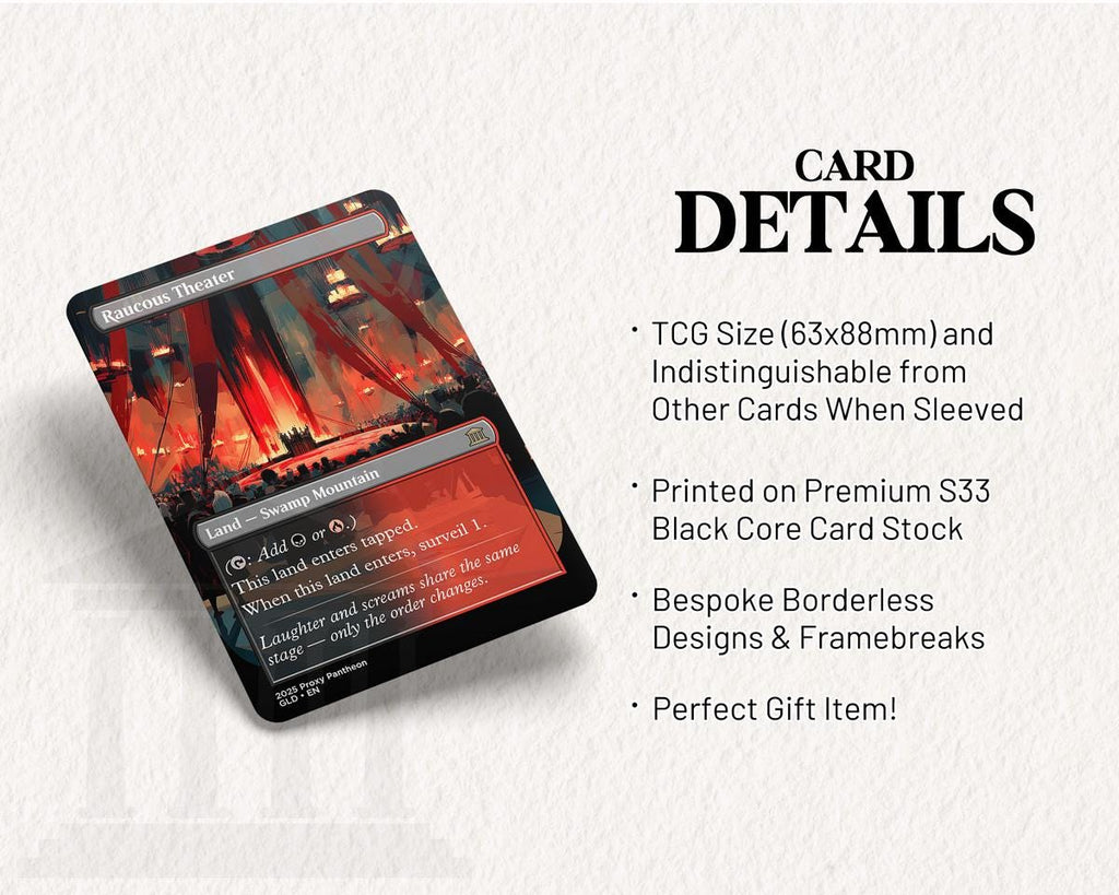 Raucous Theater | Proxy Card | Surveil Land