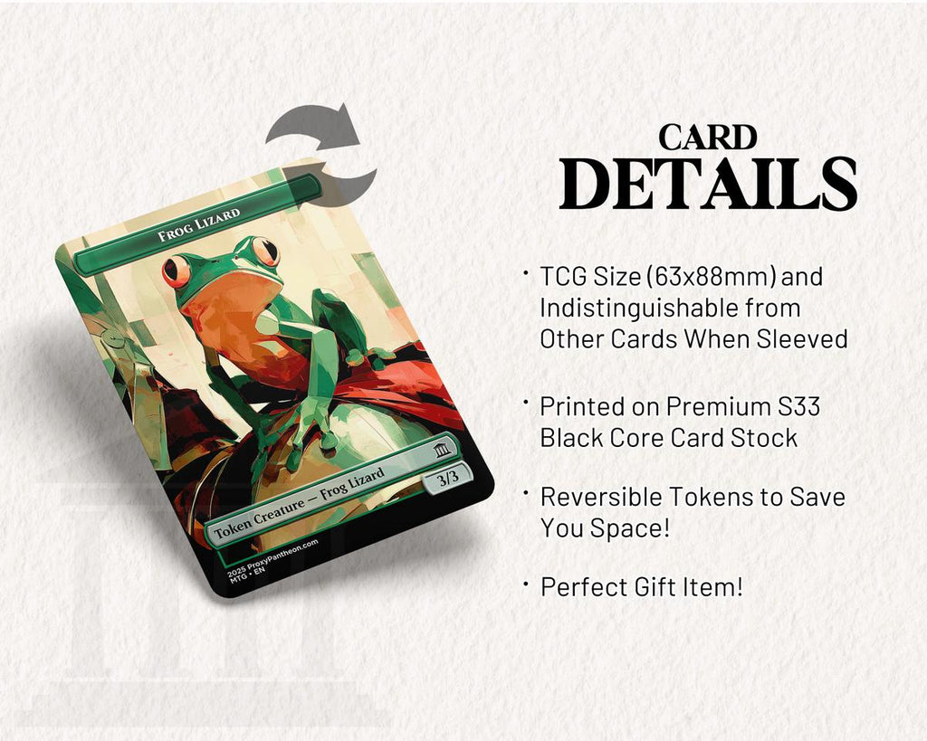 Ape (3/3) & Frog Lizard (3/3) Reversible Tokens | Proxy Card