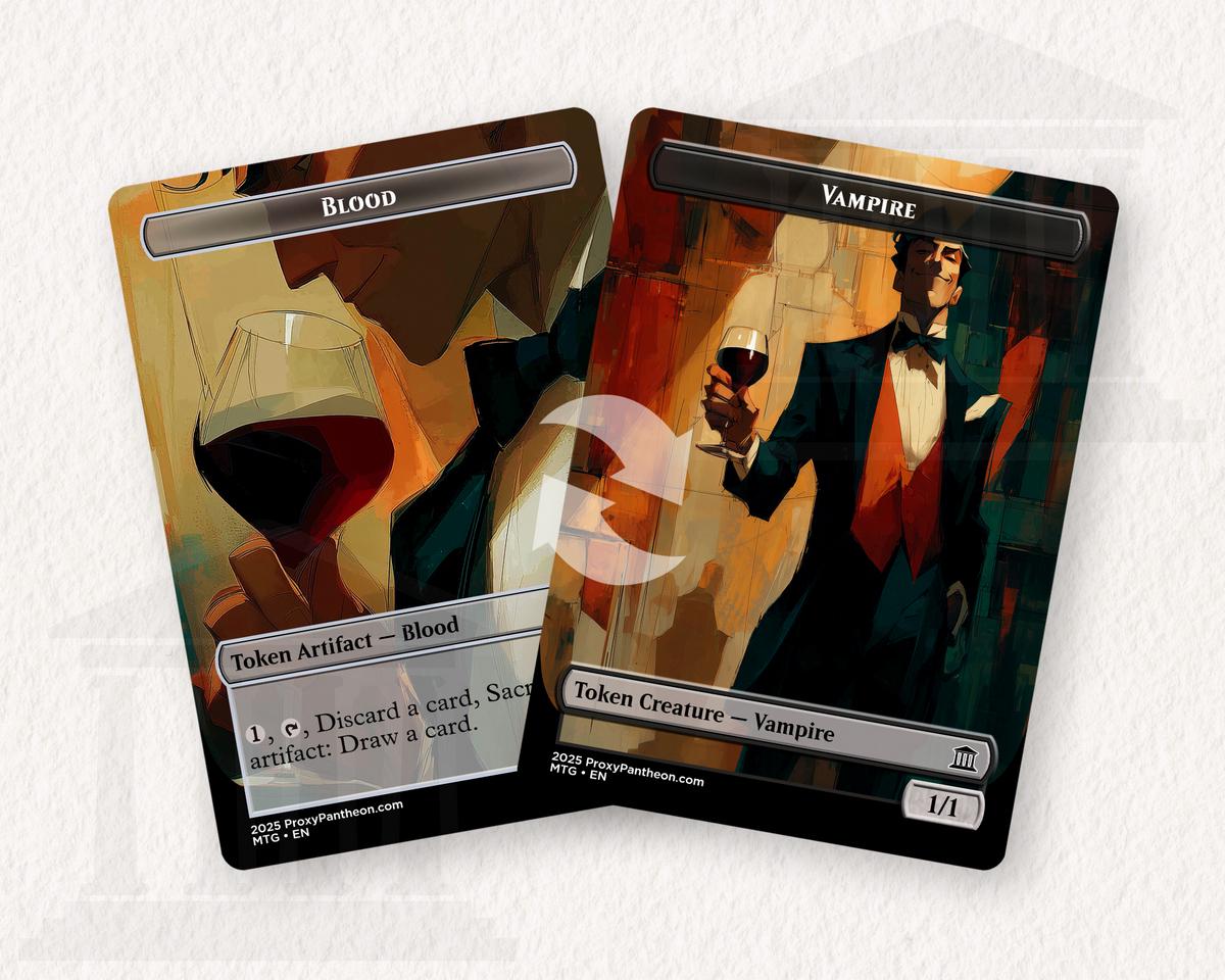 Vampire (1/1) & Blood Reversible Tokens | Proxy Card