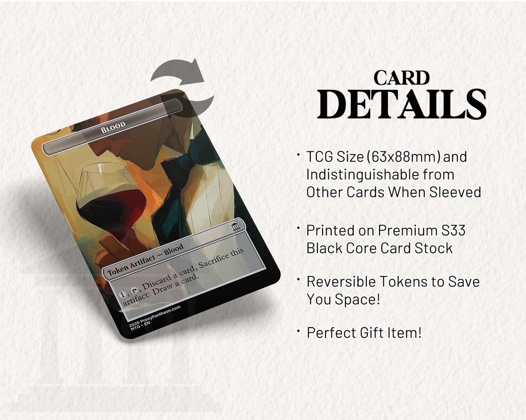 Vampire (1/1) & Blood Reversible Tokens | Proxy Card