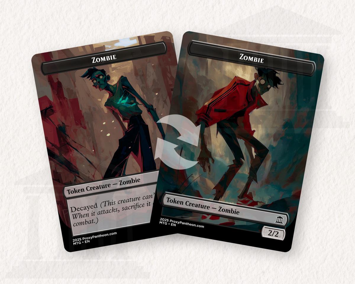 Zombie (2/2) Reversible Tokens (Decayed) | Proxy Card