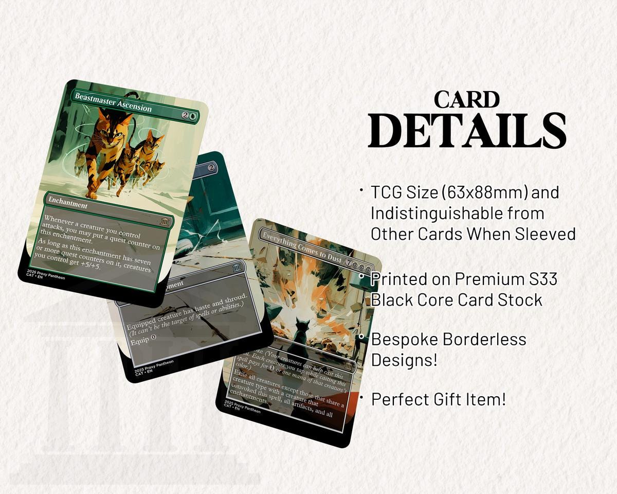 Cat Typal Commander Proxy Deck | Arahbo, Roar of the World