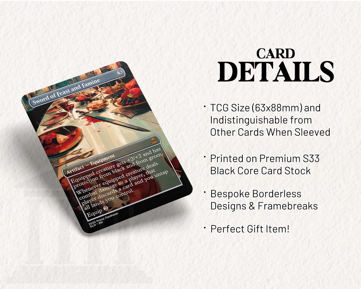 Sword of Feast and Famine | Proxy Card