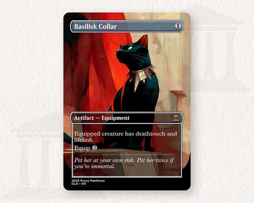 Basilisk Collar (Black Cat) Proxy Playtest Card