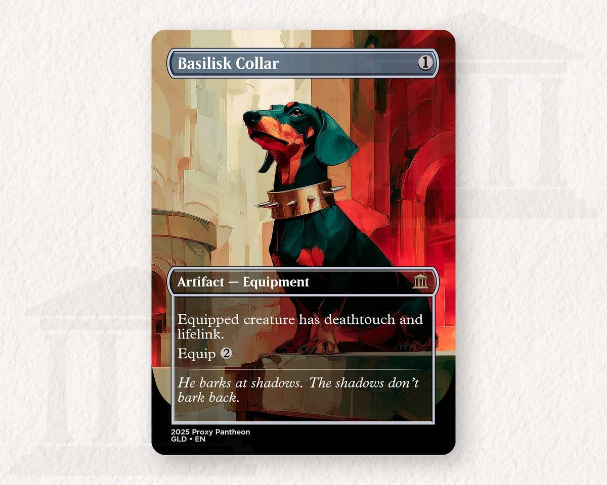 Basilisk Collar (Dog) | Proxy Card