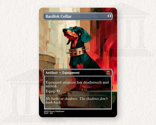 Basilisk Collar (Dachshund Dog) Proxy Playtest Card