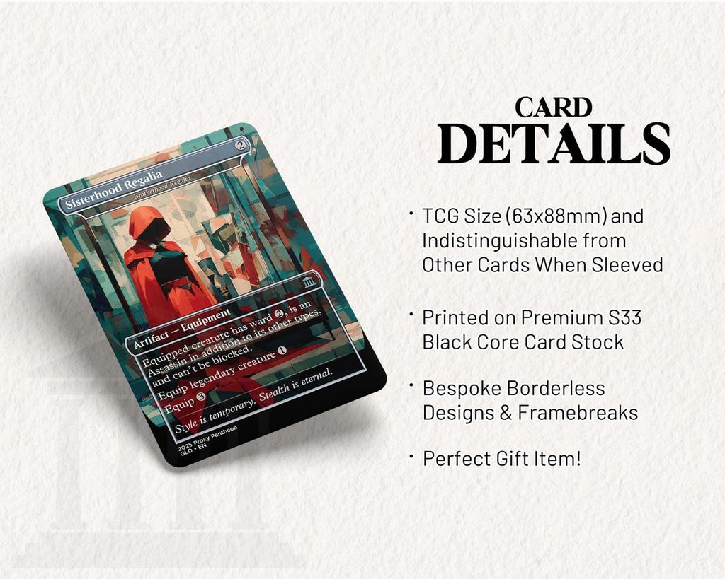 Brotherhood (Sisterhood) Regalia | Proxy Card