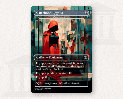 Brotherhood Regalia Proxy Playtest Card