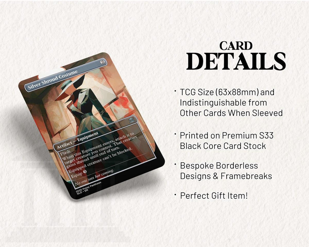 Silver Shroud Costume | Proxy Card