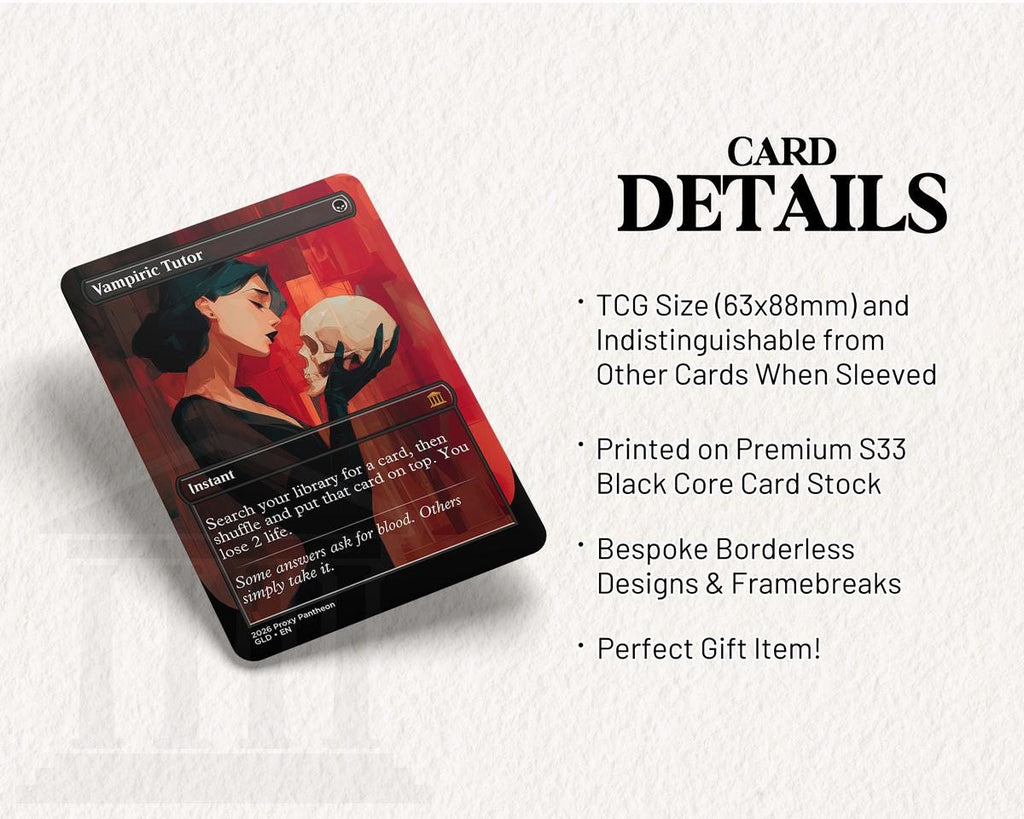Vampiric Tutor (v3) | Proxy Card (Skull)