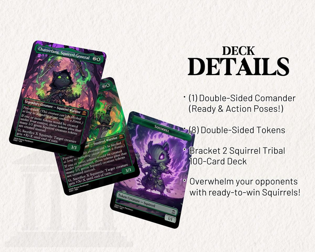 Squirrel Typal Commander Proxy Deck