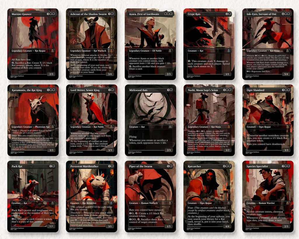 Rat Typal Commander Proxy Deck