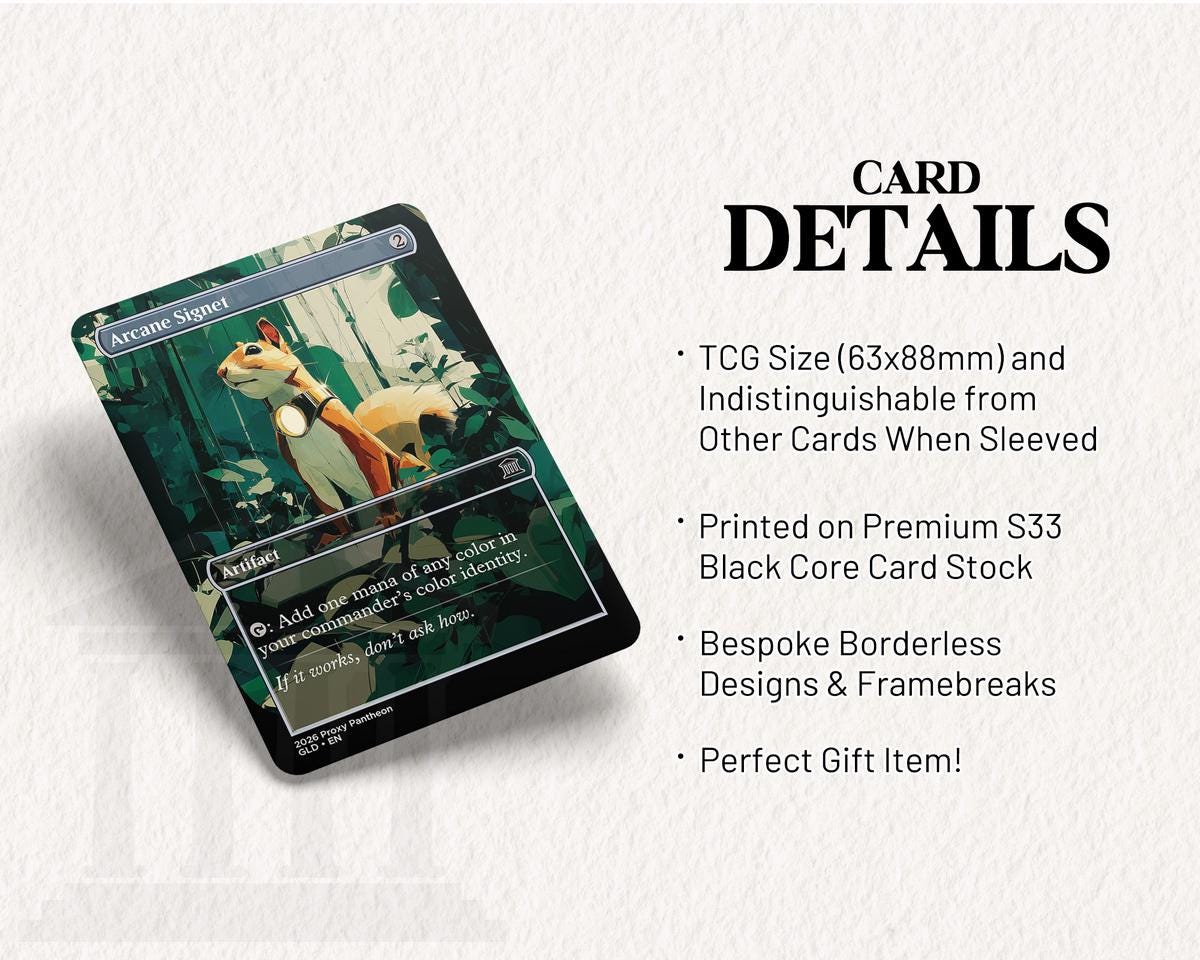 Arcane Signet (Squirrel) | Proxy Card