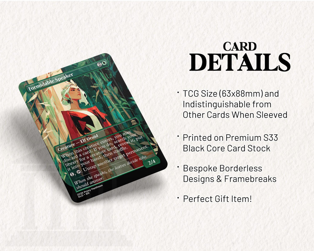 Formidable Speaker | Proxy Card