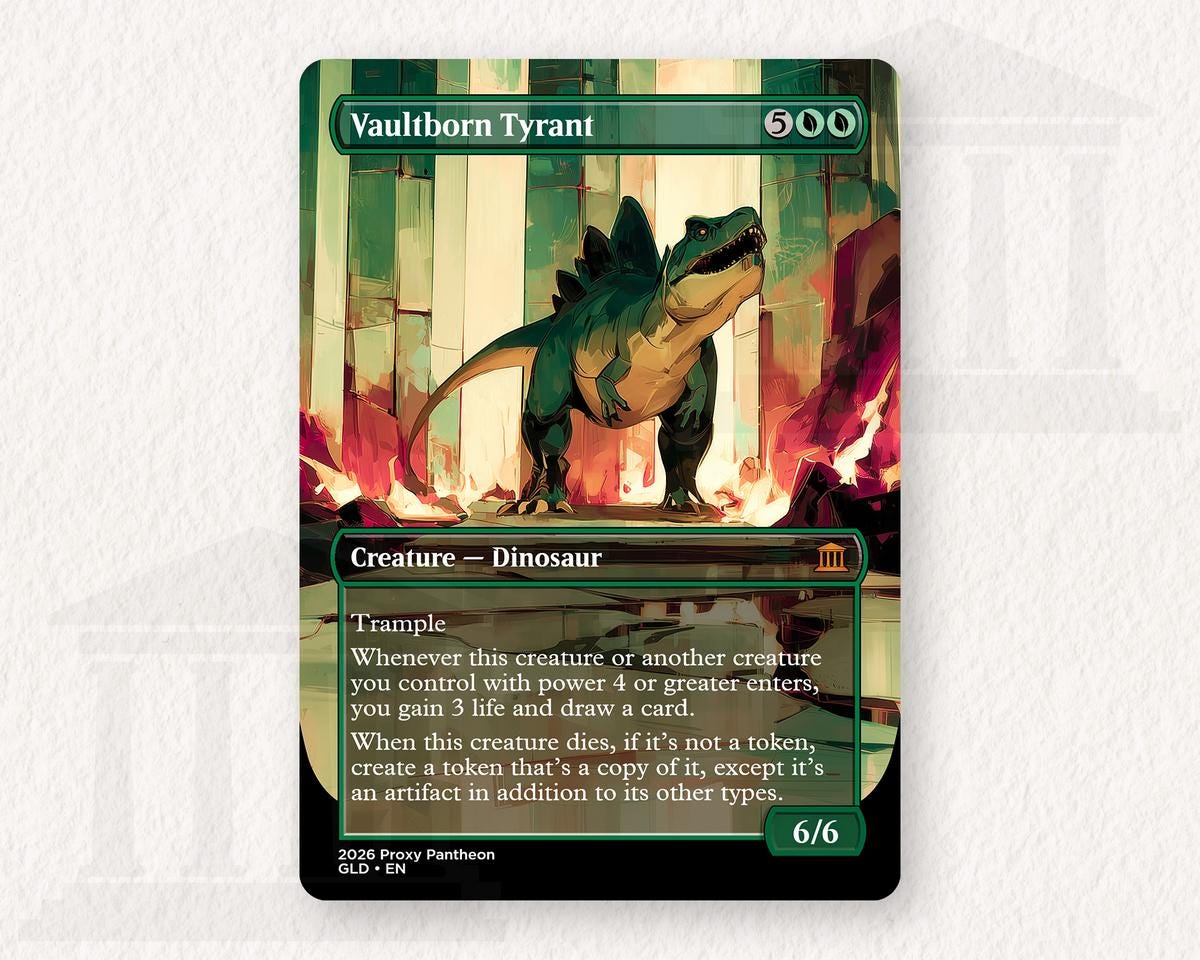 Vaultborn Tyrant | Proxy Card