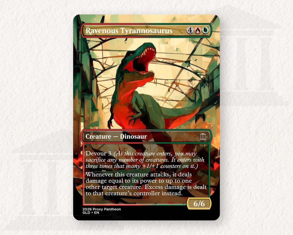 Ravenous Tyrannosaurus | Proxy Card