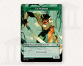 Cat Warrior (2/2) Token (Forestwalk) | Proxy Card