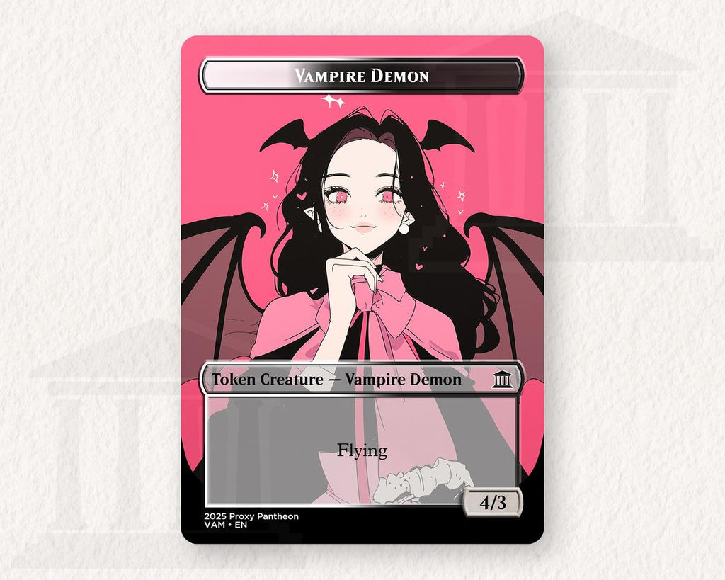 Vampire Demon (4/3) Token (Flying) | Proxy Card
