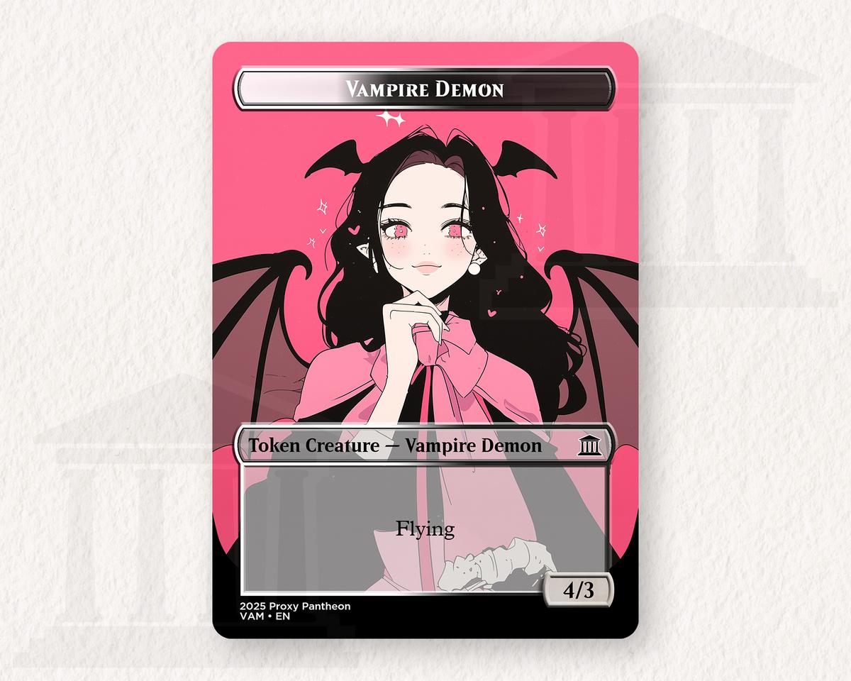 Vampire Demon (4/3) Token (Flying) | Proxy Card