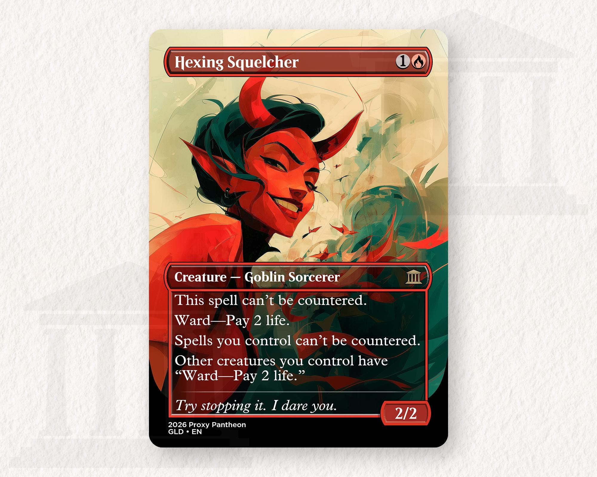 Hexing Squelcher | Proxy Card (Girl)