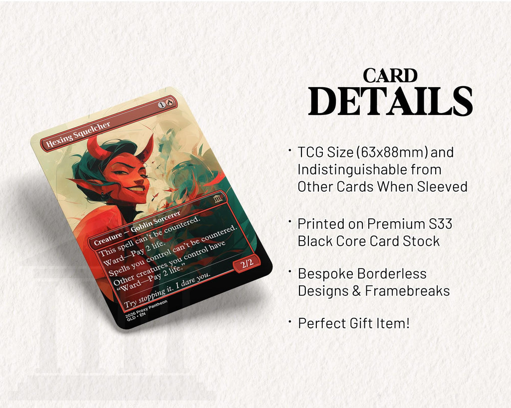 Hexing Squelcher | Proxy Card (Girl)