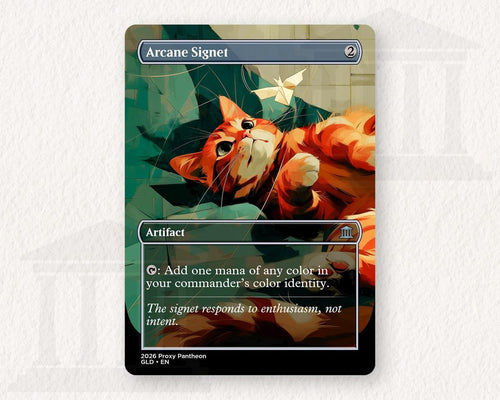 Arcane Signet (Orange Tabby Cat) Proxy Playtest Card