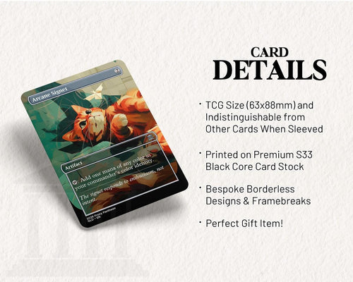 Arcane Signet (Orange Cat) | Proxy Card