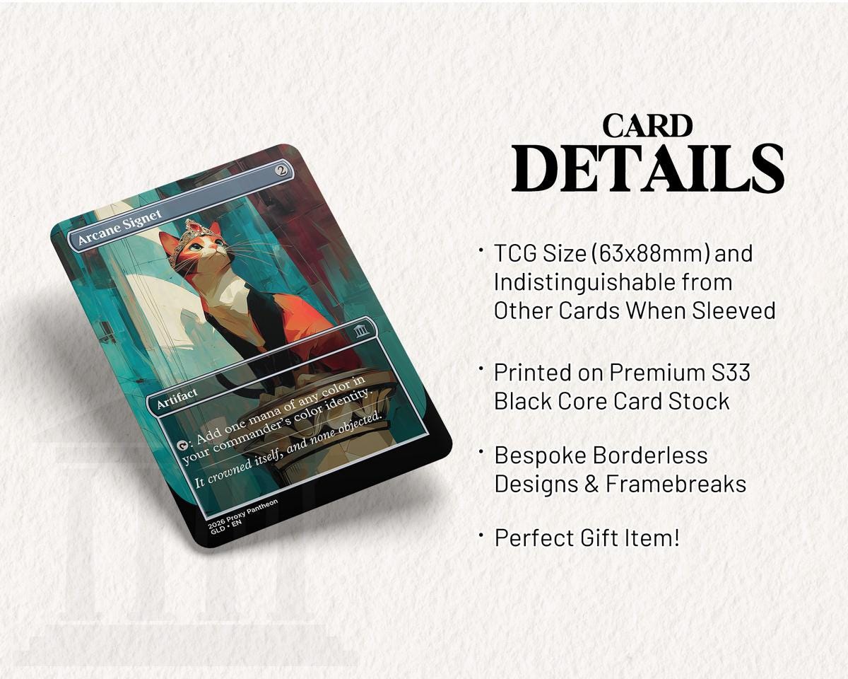 Arcane Signet (Calico Cat) | Proxy Card