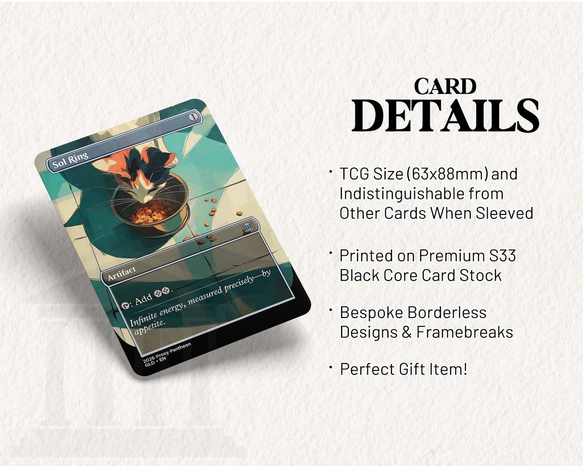 Sol Ring (Calico Cat) | Proxy Card