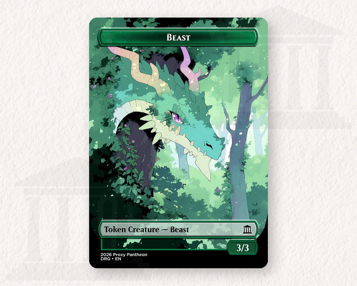 Beast (3/3) Token | Proxy Card (Dragon)