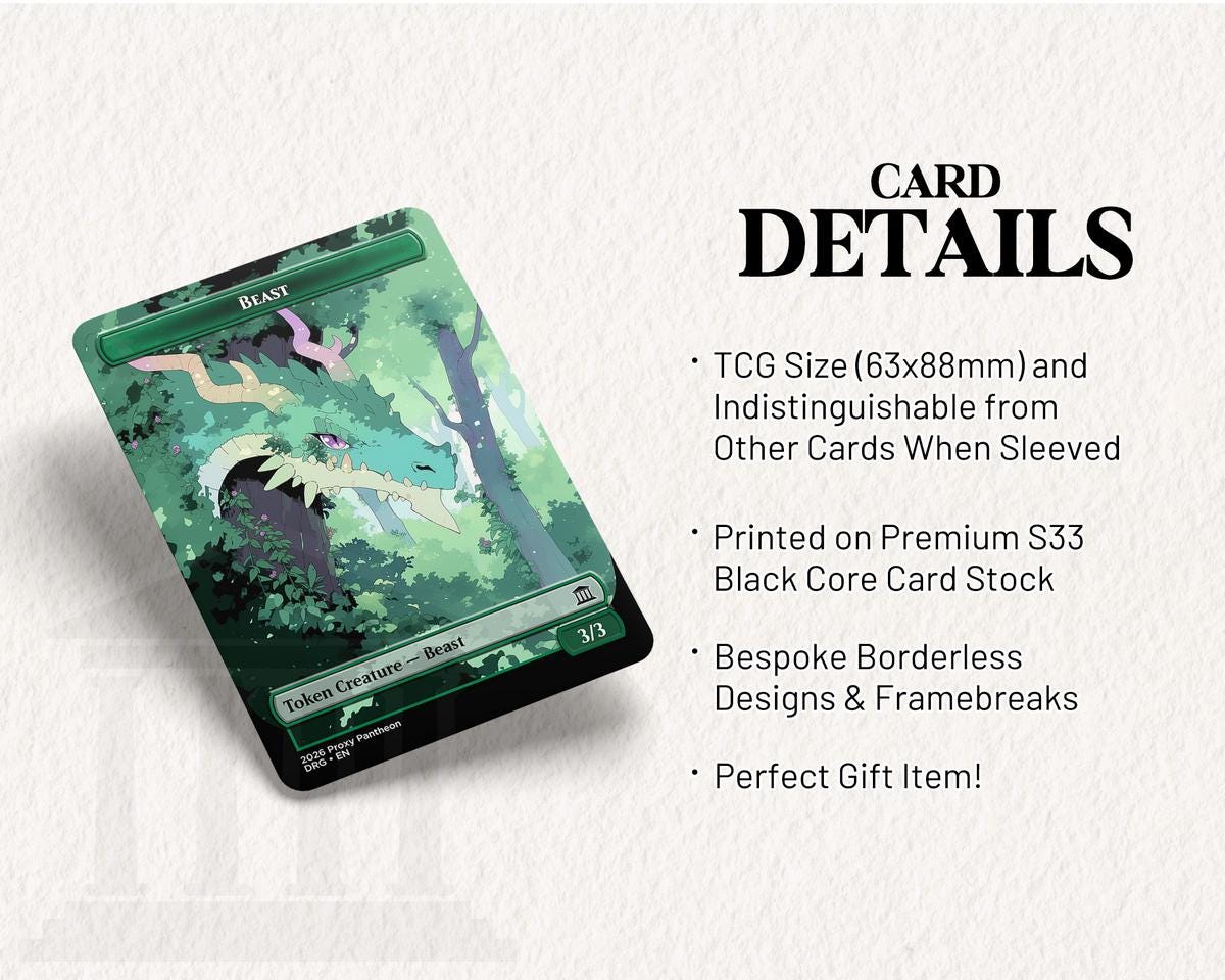 Beast (3/3) Token | Proxy Card (Dragon)