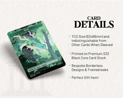 Beast (3/3) Token (Dragon Deck)  | Proxy Card