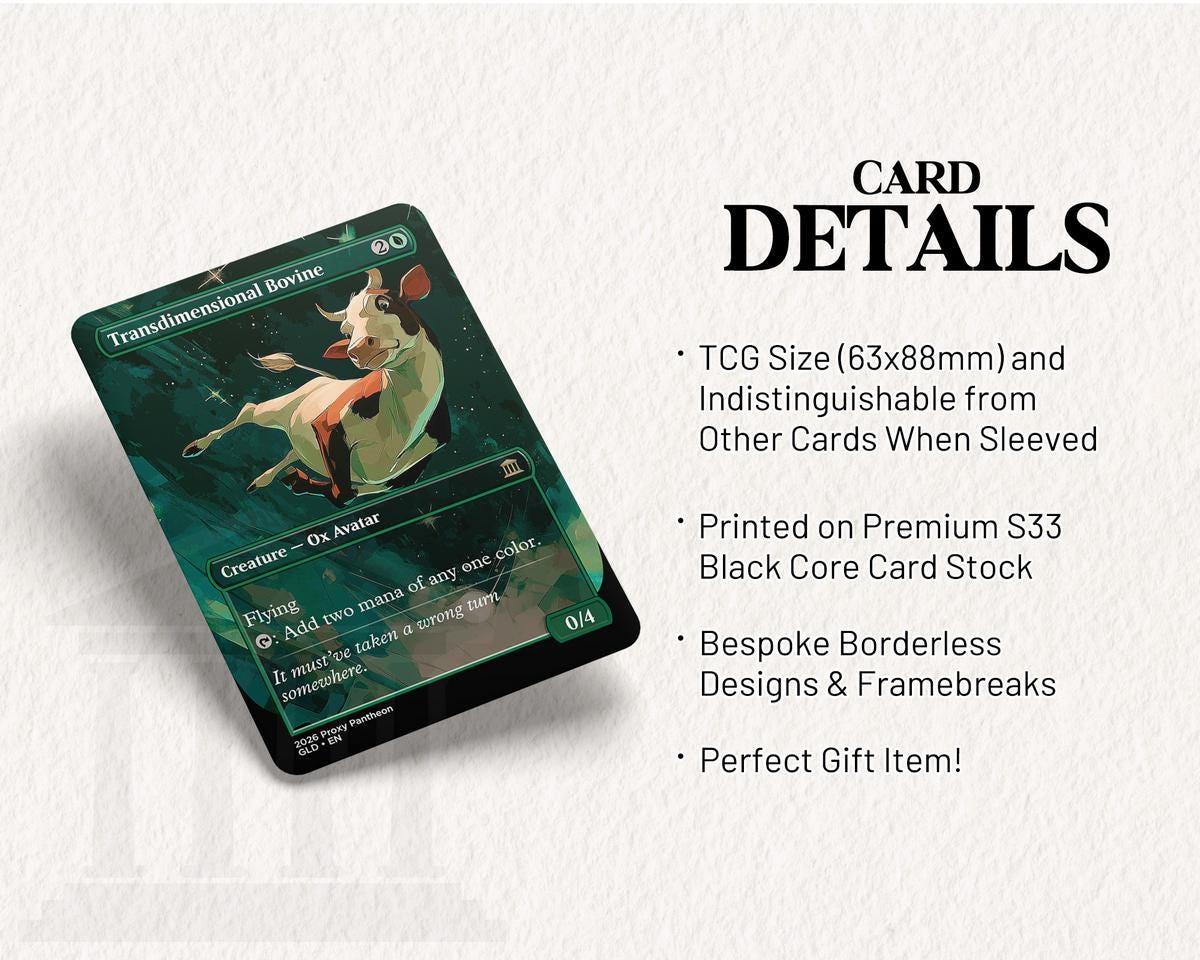 Transdimensional Bovine Dragon | Proxy Card
