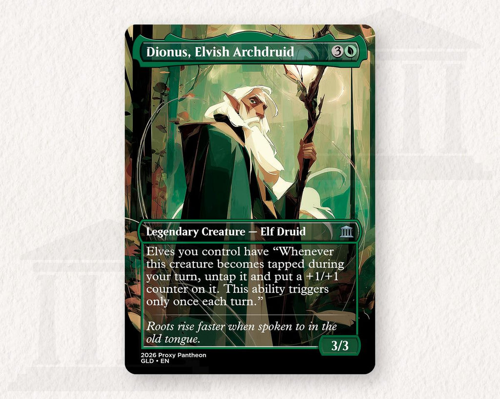 Dionus, Elvish Archdruid | Proxy Card