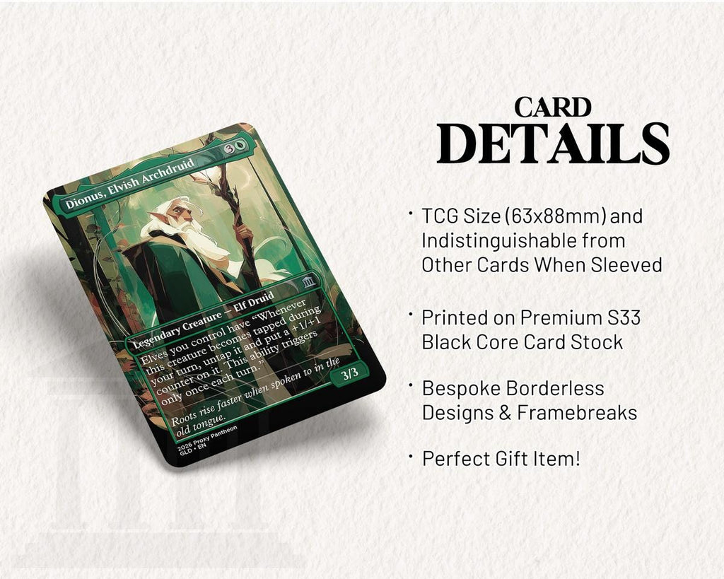 Dionus, Elvish Archdruid | Proxy Card