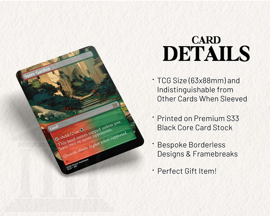 Spire Garden | Proxy Card | Battlebond Land