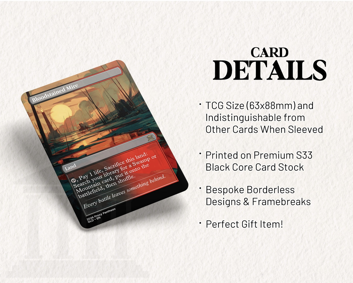 Bloodstained Mire | Proxy Card | Fetch Land